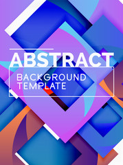 Background abstract squares, geometric minimal template