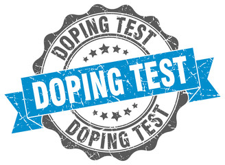 doping test stamp. sign. seal