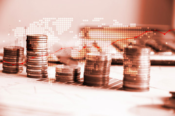 finanza, monete, grafico, economia, affari, guadagni,