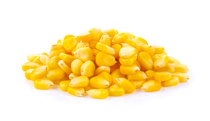 Fototapeta premium Corn seeds isolated on the white background