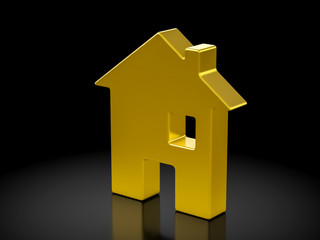 Gold house symbol