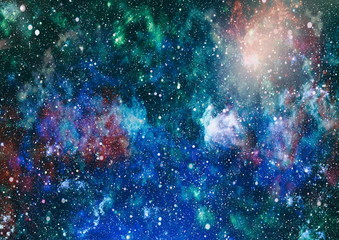 High definition star field background . Starry outer space background texture . Colorful Starry...