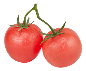 Tomato isolated on white. With clipping path