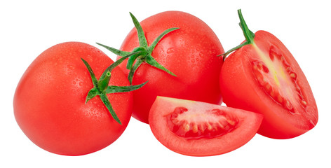 Tomato isolated on white. With clipping path