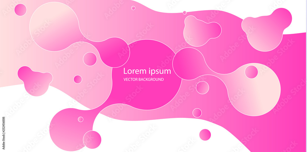 Poster abstract form of fluid. liquid design. liquid dynamic background for web sites, landing page or busi