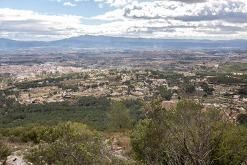 Fototapeta na wymiar Rural area in Spain form the mountain