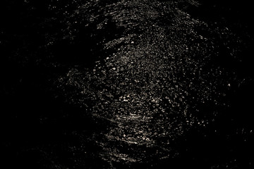 water sparkles black and white