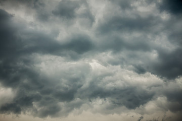 Dark stormy clouds