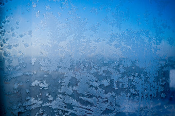 frozen winter window