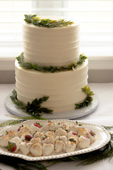 The White wedding cake 