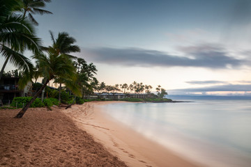 Beach at Napili Bay in the morning light