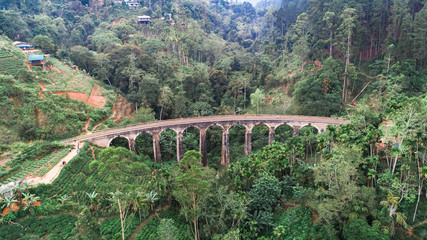  the Nine Arches Demodara Bridge near Ella city, Sri Lanka