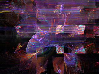 Naklejka premium abstract fractal background