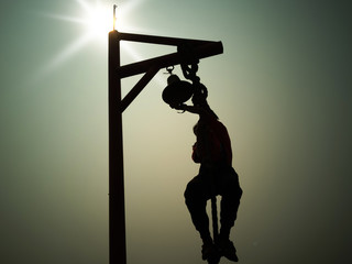 Climbing test is used as a body test for students' scouts.