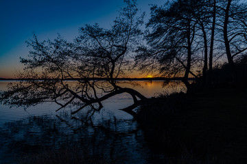 Obraz premium Lac d'Azur au coucher 1