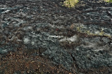 Hawaii - Big Island and Lava from above