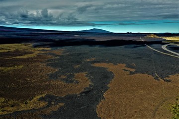Hawaii - Big Island and Lava from above