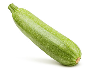 zucchini isolated on white background, clipping path, full depth of field