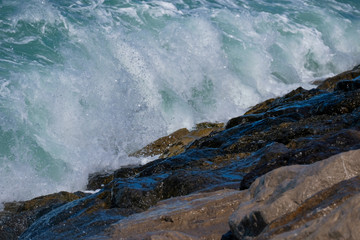 Rough sea and high waves