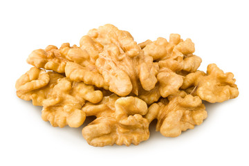 walnut, nut, isolated on white background, clipping path, full depth of field