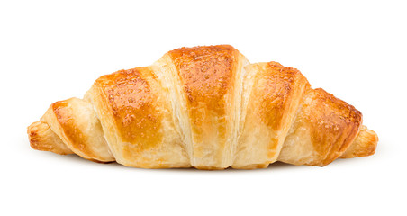 croissant, isolated on white background, clipping path, full depth of field