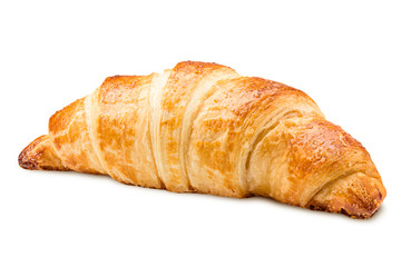 croissant, isolated on white background, clipping path, full depth of field