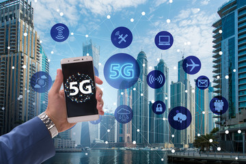 5g concept of internet connection technology