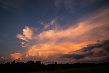 A Storm was comming to the city of Vilnius