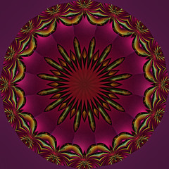 abstrakt polygonal mandala grafik