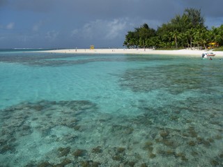 Managaha Island on Saipan, Northern Mariana Islands with its white sand beaches and clear blue waters 