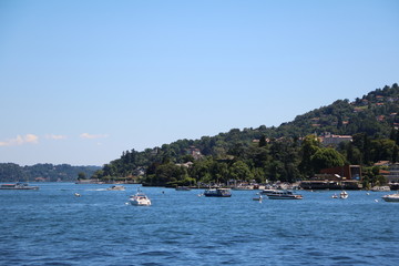 Fototapeta na wymiar Holidays in Stresa at Lake Maggiore, Piedmont Italy