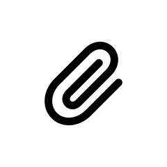 clip, staple icon. Signs and symbols can be used for web, logo, mobile app, UI, UX