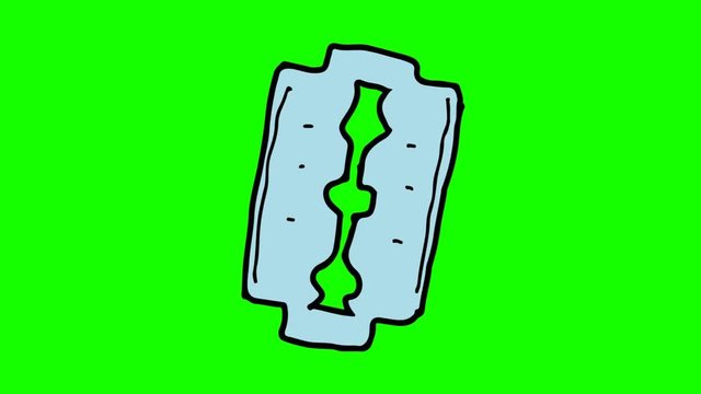 kids drawing green screen with theme of razer blade