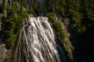 Narada Falls in Mount Rainier National Park long exposure