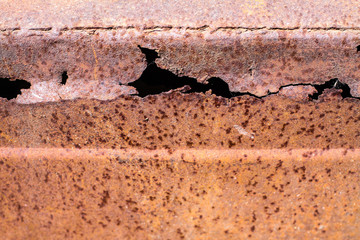 Rusty metal parts for art background. Themed grunge wallpaper.