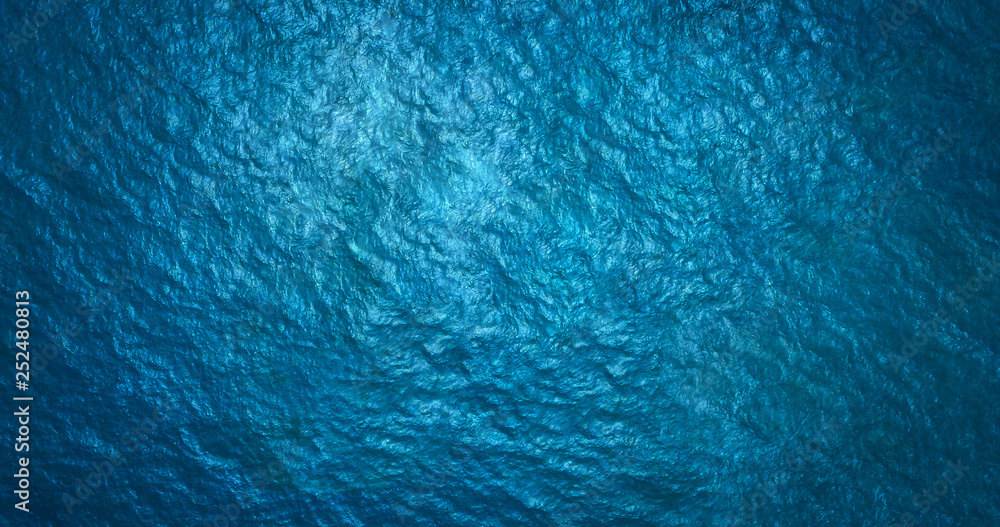 Wall mural sea surface aerial view