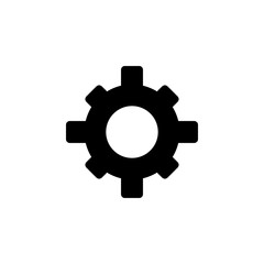 gear settings icon. Signs and symbols can be used for web, logo, mobile app, UI, UX