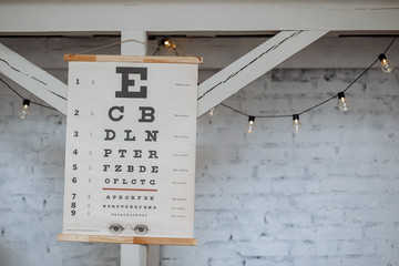 Table for vision check