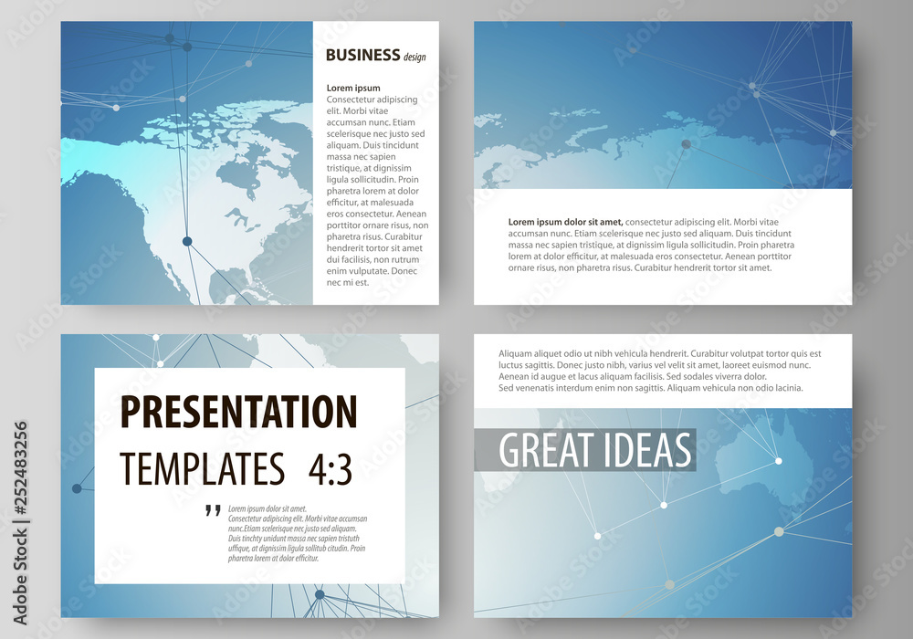 Poster the minimalistic abstract vector illustration of the editable layout of the presentation slides desi