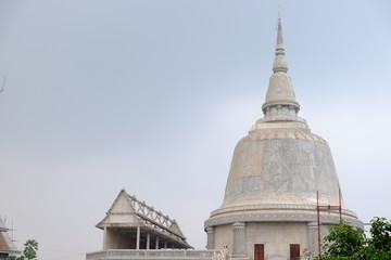 Beautiful Thai temples, golden Buddha statues in the temple of Thailand, in Thai style. Old buddha statue