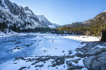 "Estany de Lladres", national park of Aigüestortes i Estany de Sant Maurici, Lérida, Catalonia, Spain