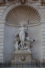 Obraz premium Venus' statue in piazza Unità, Trieste.Italy