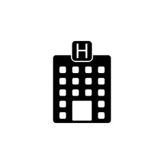 hospital building icon. Signs and symbols can be used for web, logo, mobile app, UI, UX