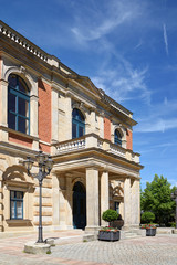 Obraz premium opera house of Richard Wagner in Bayreuth,Germany, named Festspielhaus, shot from a public place