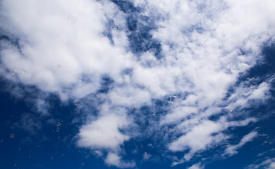 минский район. корпоратив компании кока-кола. мыльные пузыри. небо.