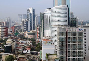 Kuala lumpur cityscape. Panoramic view of Kuala Lumpur city. BDO.
