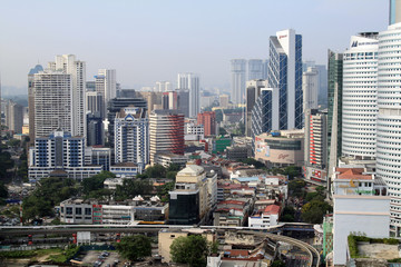 Obraz premium Kuala lumpur cityscape. Panoramic view of Kuala Lumpur city