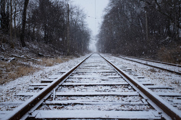 Rail Road on a Snow Day