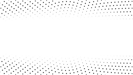 Halftone gradient pattern. Abstract halftone dots background. Monochrome dots pattern. Pop Art, Comic small dots. Gradient frame. Banner with space. Design for presentation, report, flyer, card