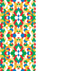 Background of geometric shapes. Colorful mosaic pattern. Colorful geometric background.